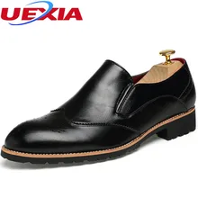 New Men Shoes Leather Pointed Toe Dress Shoes Men’s Classic Formal Oxford For Footwear Wedding Fashion Flats Breathable Business