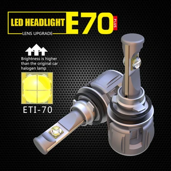 

H11 LED Cars Headlight Bulbs Kit H8 H9 12000LM/Set ETI Chips Auto LED Light Conversion Kit 12v Replace for Car original Light