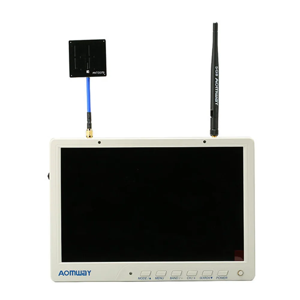 Высокое качество Aomway HD588 10 дюймов 5,8 Г 40CH разнообразие FPV HD монитор 1920x1200 с видеорегистратор построить в Батарея для FPV Multicopter