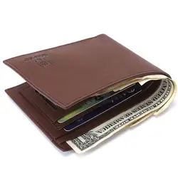 Высокое качество Для женщин кошелек ID держатель кредитной карты клатч портмоне Бизнес мужские кожаный бумажник дропшиппинг