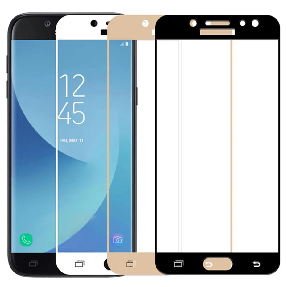 Защитное стекло для samsung J5 J3 J7 2017 A3 A5 A7 полное покрытие защита экрана закаленное a5
