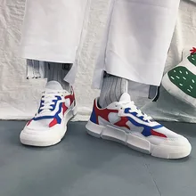 Дизайн; Мужская дышащая повседневная обувь из сетчатого материала; модные мужские кроссовки на шнуровке; удобная разноцветная обувь; размеры 39-44