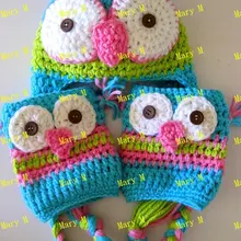 10 компл. мода на осень-зиму Дети вязаная шапка+ крючком Гетры для девочек крючком/Cap Обезьяна Животное стиль Реквизит