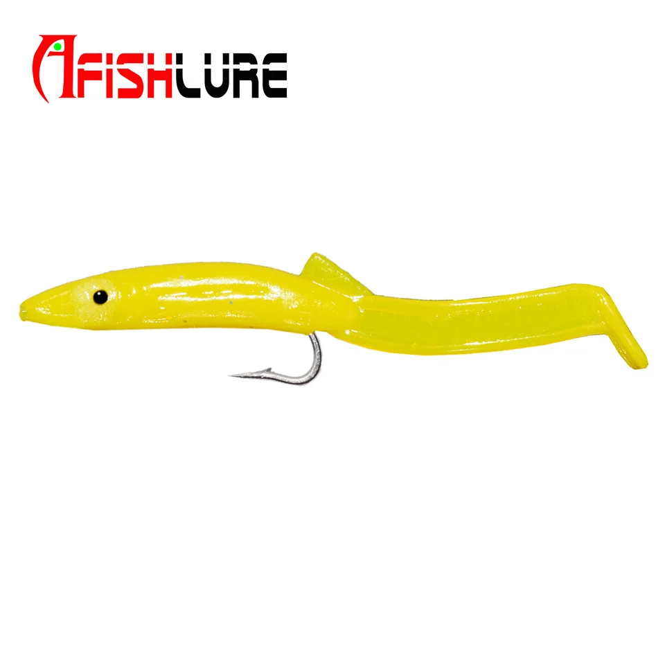 Afishlure, AR-26-65mm, искусственный морской угрь, 65 мм, Т-образный хвост, искусственная приманка, Мягкая приманка, ложная приманка, много цветов на выбор, 16 шт./лот