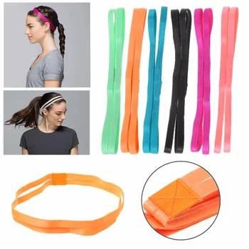 

Women Men Double Band Elastic Sports Football Yoga Hairband Headband Hair Rope