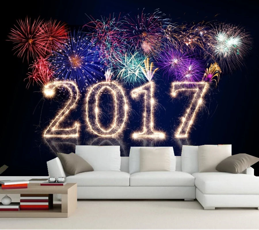 

Papel de parede,Holidays Christmas Fireworks 2017 wallpaper,hotel restaurant living room tv sofa wall bedroom custom 3d murals