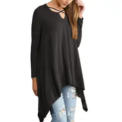 Одежда для беременных женщин женские футболки с длинным рукавом О-образным вырезом черный Повседневное рубашка блузка для беременных
