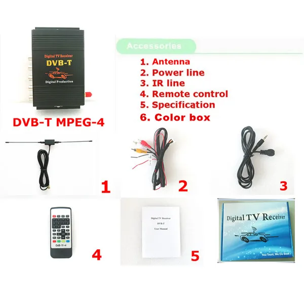 M 588X автомобильный тв тюнер DVB T MPEG 4 цифровой ТВ приемник мини приставка