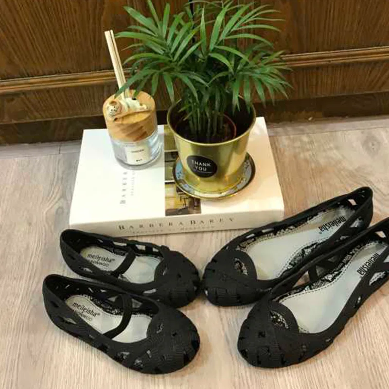 Женские сандалии Melissa 2019 желе из дышащего материала в римском стиле пляжные