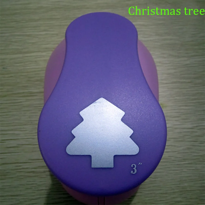 Download Free shipping 3"(7.1cm) Christmas tree punches paper cutter for greeting card handmade DIY ...