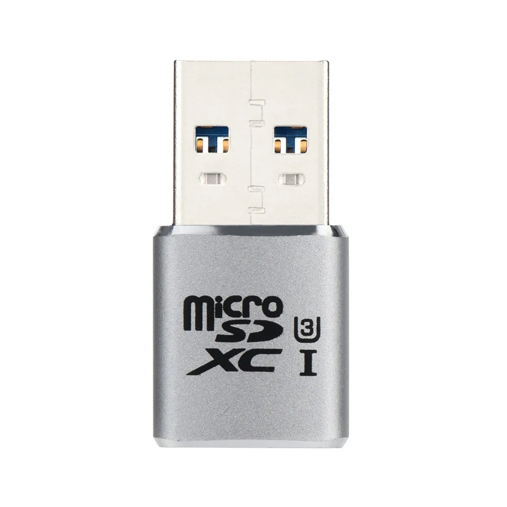 Для носимых devicesUSB 3,0 мини-считыватель карт/MICRO SD/SDXC алюминиевый TF кард-ридер для relogio inteligente