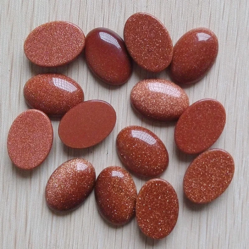 

2018 fashion high quality gold sand stone Oval CAB CABOCHON for jewelry Accessories 18x25mm Wholesale 30pcs/lot free shipping