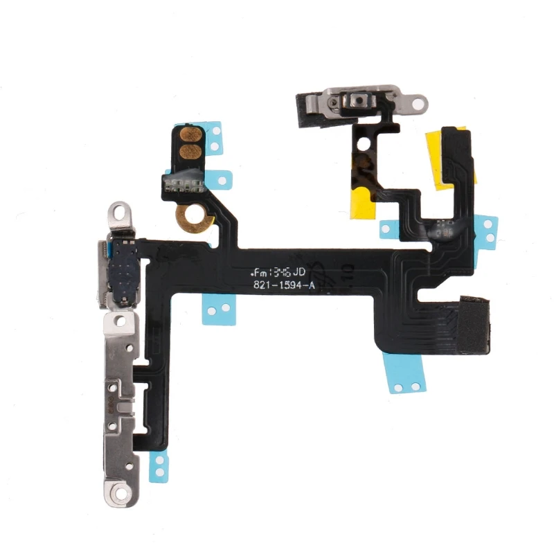 

Free Shipping Power Switch On Off Mute Volume Button Connector Ribbon Flex Cable For iPhone 5S