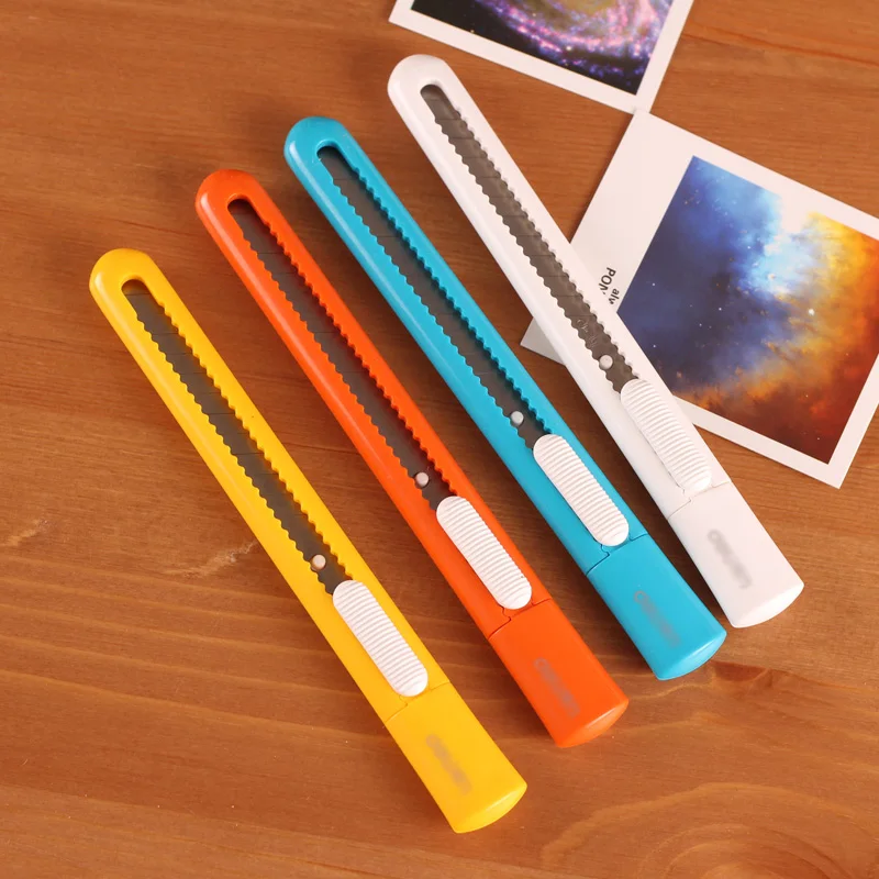 

Free shipping deli 2025 Angel zimu stationery candy multicolour utility knife