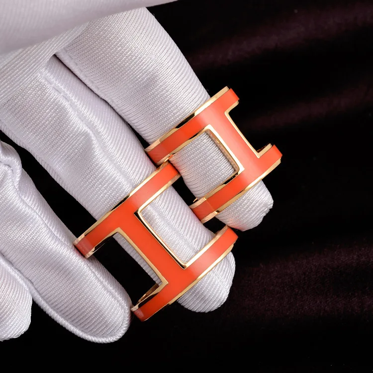Шелковый шарф Пряжка для шали обертывание латунь оранжевый золотое покрытие ремесло поверхность глазури ожерелье кулон