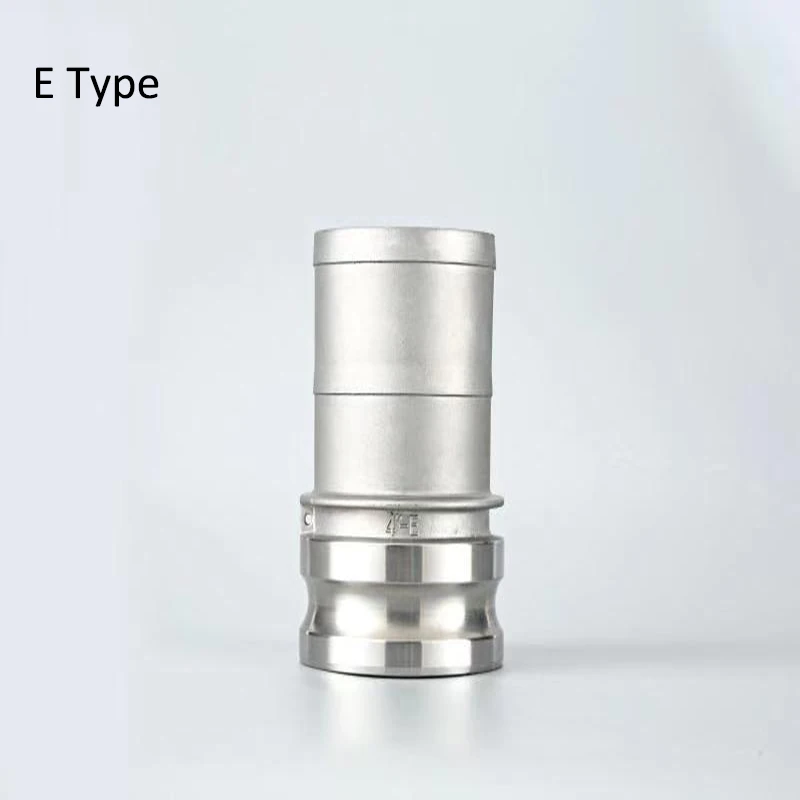 

1-1/4", 1.5", 2" Type E Hosetail Coupler Camlock Coupling Quick Connector 304 Stianless Steel Homebrew Fitting