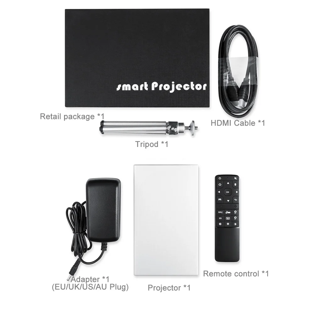 ThundeaL T16 DLP Projector 280ANSI Android 5.1 WiFi Bluetooth Battery Handheld Game Video Miracast Airplay Mini LED Projector