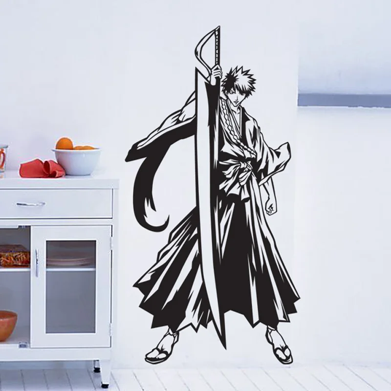 DCTAL Bleach Japanese Cartoon Wall Stickers Decals Decors Decal Wall Poster Home Decor Bleach Decal
