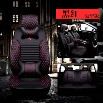 

Leather Universal Car Seat Cover Cushion,Fit for Most Car, Truck, Suv, or Van. Protect Front or Back Seats Pad