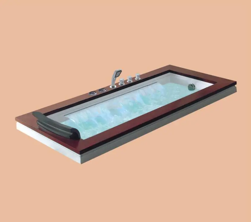 1800mm Drop-in Fiberglass whirlpool Bathtub Acrylic Hydromassage Embedded Surfing Big Waterfall Tub NS6025 1800mm Drop-in Fiberglass whirlpool Bathtub Acrylic Hydromassage Embedded Surfing Big Waterfall Tub NS6025