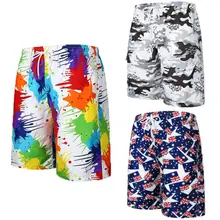 Горячие модные мужские пляжные шорты для серфинга Одежда Спортивные Шорты Брюки