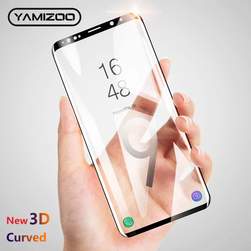 YAMIZOO для Samsung Galaxy s8 s9 Plus закаленное стекло 3D полная защита экрана Защитное Note 8 9