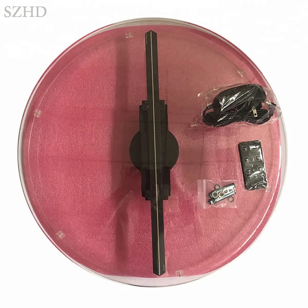 

50cm DS50 Wifi app Dseelab 50cm 3d hologram led fan advertising display with cover