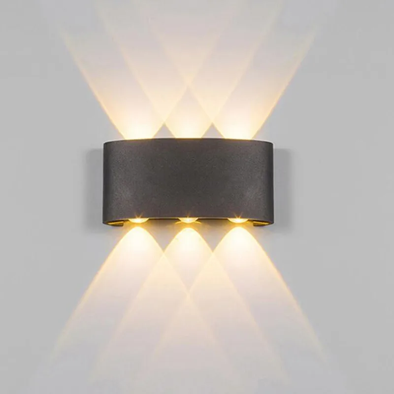 

New Waterproof Modern Led Wall Lamp 2W 4W 6W Wall Sconces Stair Light Fixture Bedside Loft Living Room Up Down Home Hallway