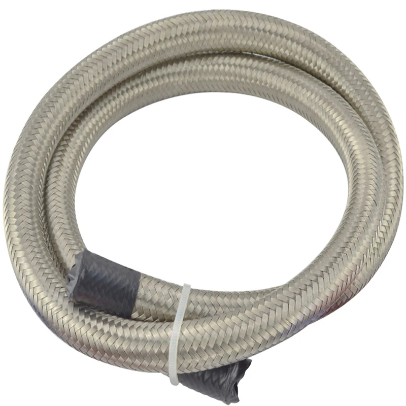 1 Meter Pipe AN4 Double Braided Stainless Steel Oil Hose End Fuel Line Universal Car Turbo Cooler Adapter | Автомобили и