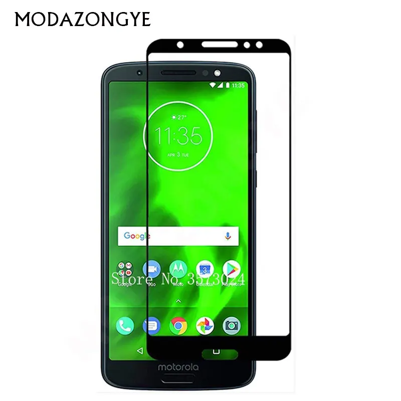 Закаленное стекло для Motorola Moto G6 Play защитная пленка экрана с полным покрытием G6Play