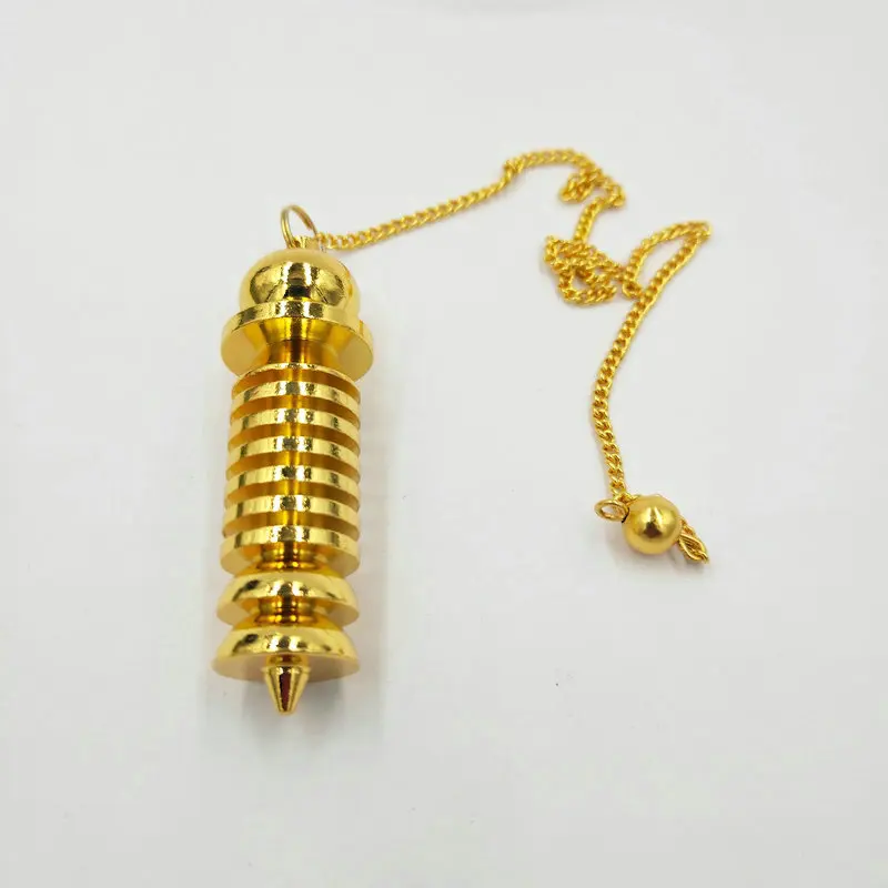 

pendulum pendant male Dowsing Healing Pyramid spiritual Reiki pendulums for dowsing Charms Chakra Amulet gold rose gold Copper