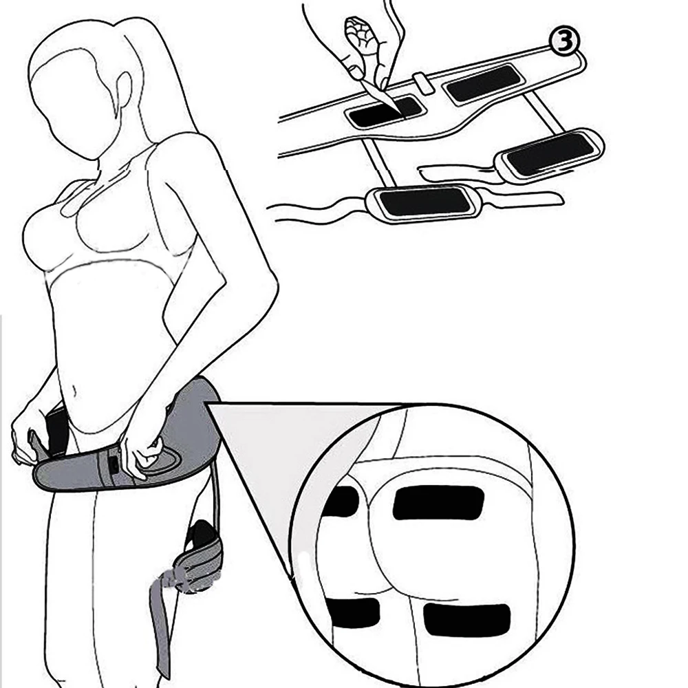 Женский EMS тоник для ягодиц, стимулятор мышц, умный, крепкий, для бедер, ног, талии, лифтинга для похудения в области бедер, пояс для расслабления, перезаряжаемый