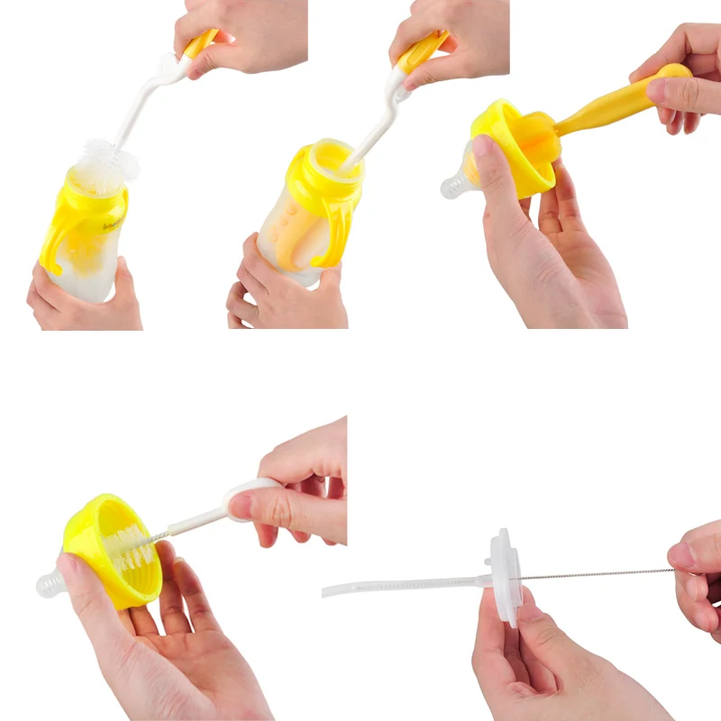 Bottle Brushes Feeding Sponge Plastic Glass Milk Water Newborn make Baby Nipple Straw Mother Kids Products Cleaner Tool children