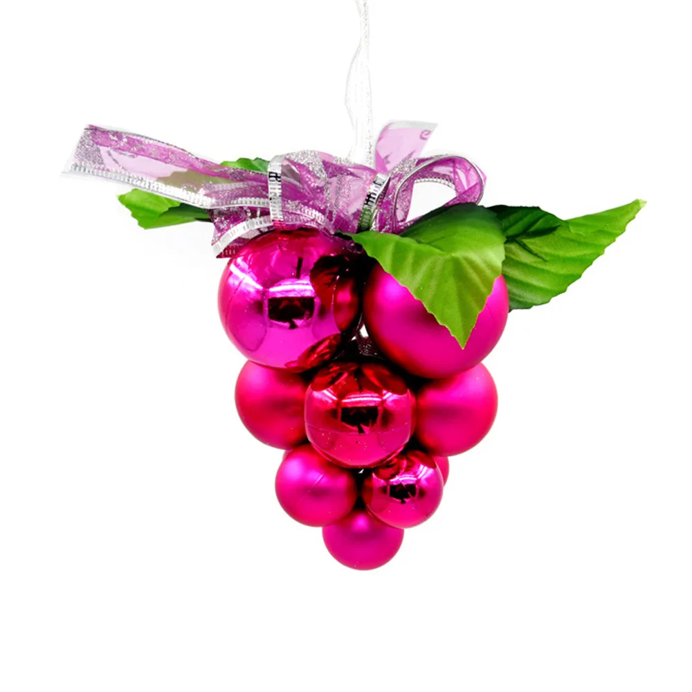 Новая Рождественская елка кулон шар гроздь винограда орнамент домашнее праздничное украшение Рождественские принадлежности безделушки Рождество - Цвет: rose