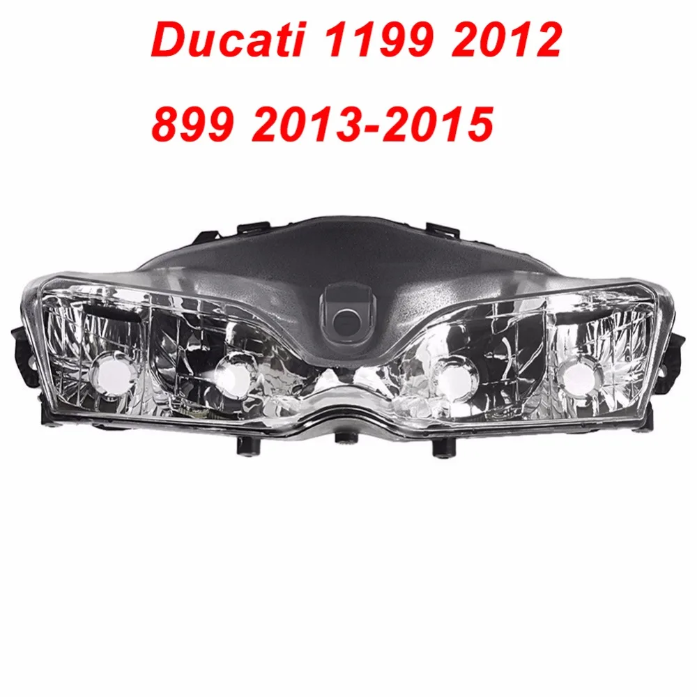 

For Ducati 2012 1199 13-15 899 Motorcycle Front Headlight Head Light Lamp Headlamp Assembly CLEAR 2012 2013 2014 2015