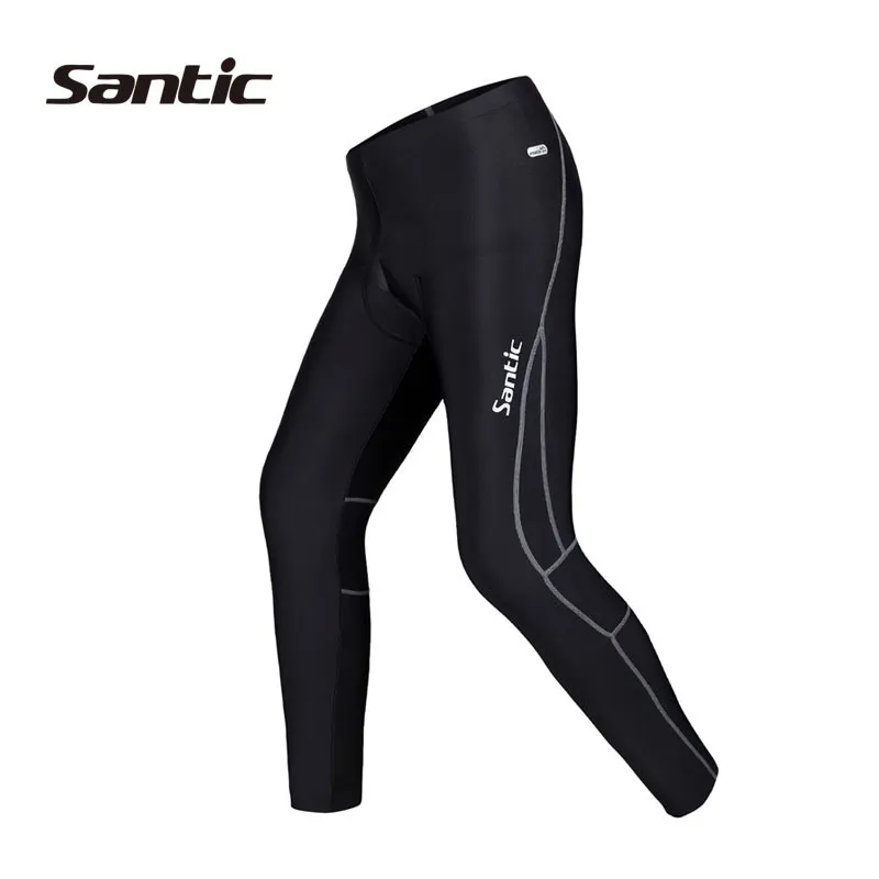 Santic Men Cycling Padded Long Pants 4D Pad Autumn Spring Breathable