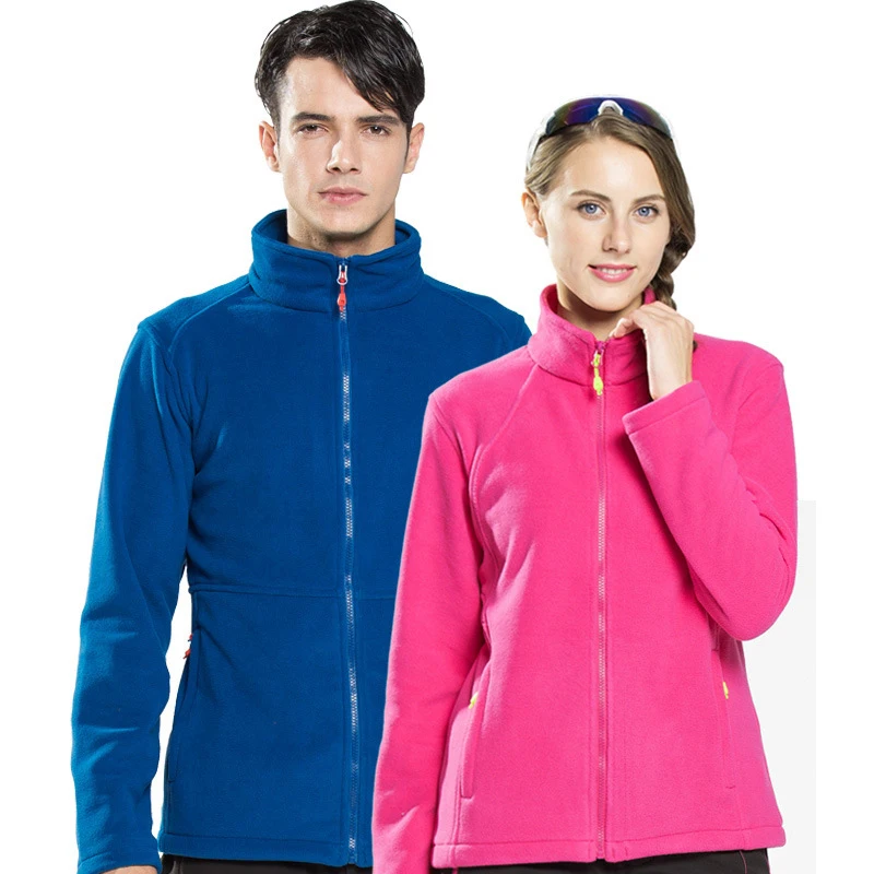 Outdoor fleece jacket hiking clothing sport Thickened warm jacket catch
