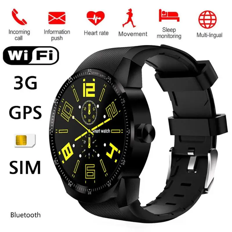  K98H Android os 442 13 zoll Dual Core 4 gb GPS Hearte Rate 3g Smartwatch Telefon
