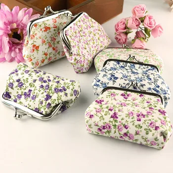 

Fashion coin purse Women Lady Retro Vintage Flower Small Wallet Hasp Purse Clutch Bag money bag porte monnaie #30