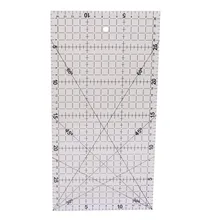 1 pcs Diy Hand Ruler 30 15cm Acrylic Material Patchwork Tailor Cutting Rules Multi function Ruler