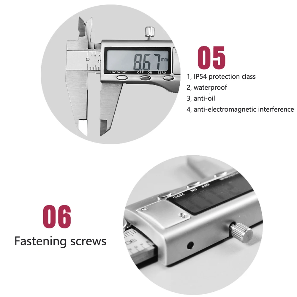 Металл 150 мм Нержавеющая сталь электронный цифровой штангенциркуль с нониусом, микрометр измерительный прибор микрометр 6 дюймов Электронный штангенциркуль