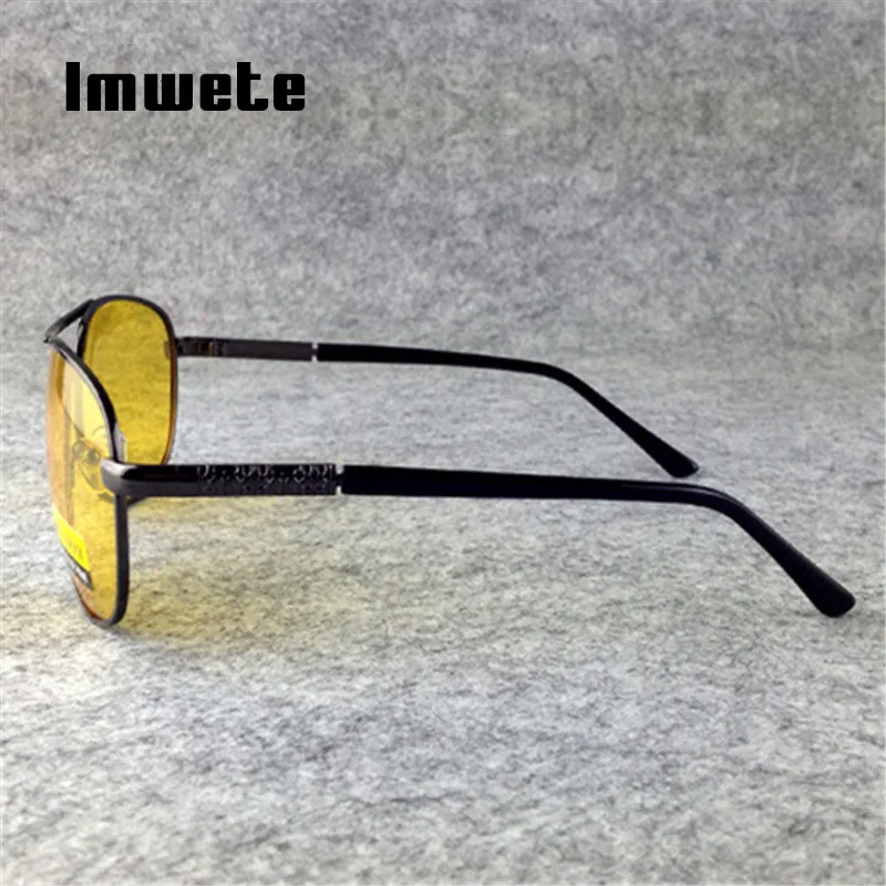 Imwete Polarized Sunglasses Men TAC HD Sun Glasses Female Male Night Vision Driving Glasses Goggles UV400 Yellow Lens Eyeglasses