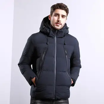 

male parka spring 2018 Fashion Winter New Jacket Men Warm Coat Fashion Casual Parka Medium-Long Thickening Coat Men For Winter