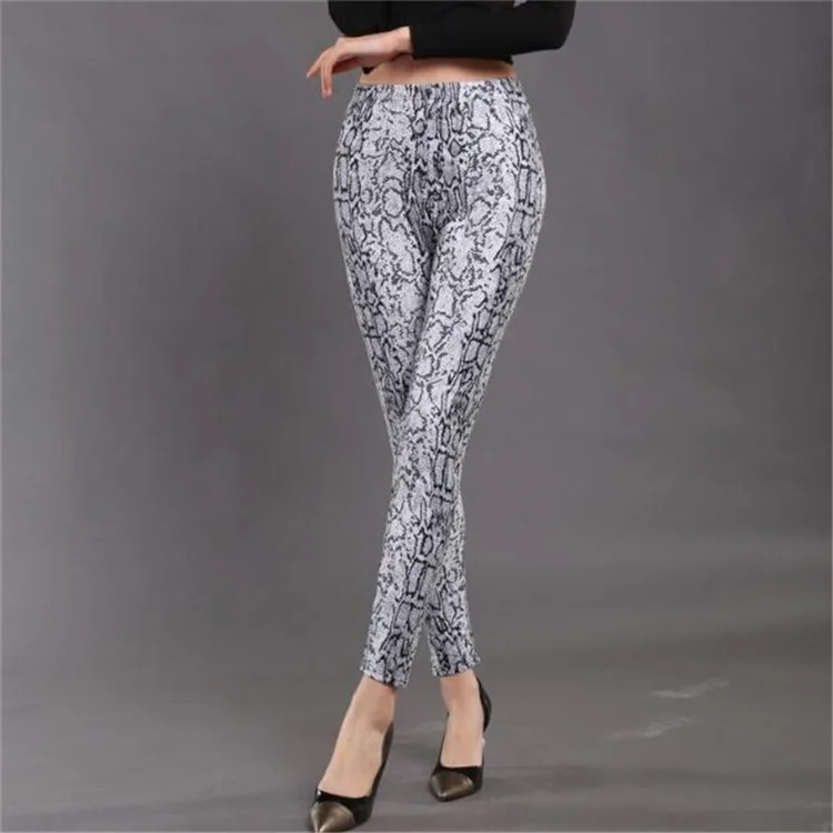 Snake Print Leggings Push Up Legging