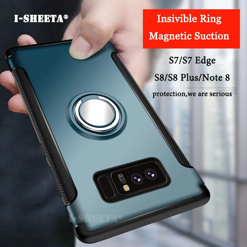 Гибрид Для Samsung S8 Plus S7 Edge Автомобильный держатель Подставка 360 магнитный присоска