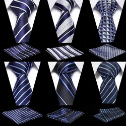 2019 Designer Ties For Men 50 Styles Blue Fashion Woven Neckties Hanky s Set For Wedding Party Tie Set for wedding party 2019 Designer Ties For Men 50 Styles Blue Fashion Woven Neckties Hanky s Set For Wedding Party Tie Set for wedding party