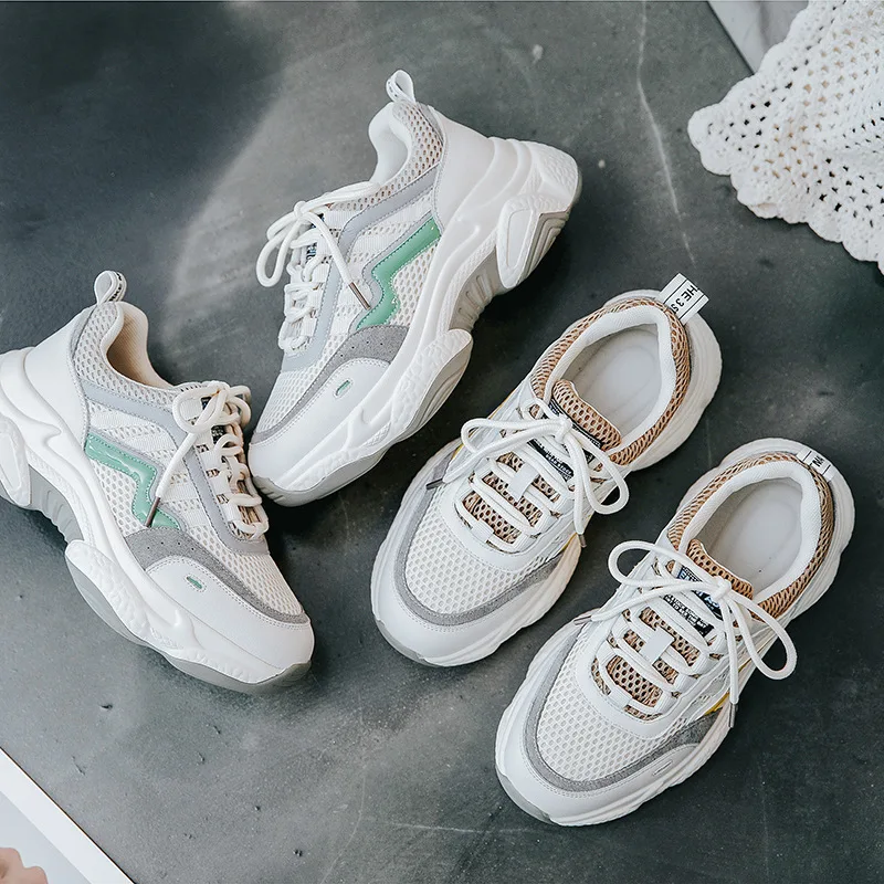 Dad Shoe Woman 2019 Fund Ins Exceed Fire Sneakers Student Flange Women's Platform Shoes Zapatos De Mujer Basket Femme Sneaker