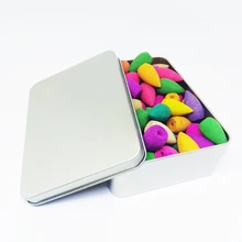 Башня Смешанные 80 шт цветной дым обратного потока благовония конусы натуральный рефлюкс благовония пули лаванда; Жасмин Роза сандаловое дерево благовония s