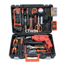 Manufacturers Selling Above 100 PCS Luxury Metal Toolbox Drill Household Utility Hand Tools Combination Suit Maintenance Tools