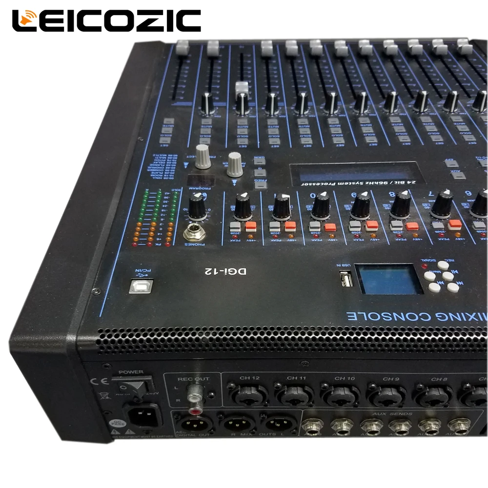 Leicozic 12-Channel Professional digital mixer DGI